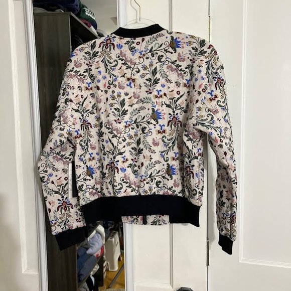 NWT Eva Longoria Jacquard Bomber Jacket - Size M - Picture 10 of 12